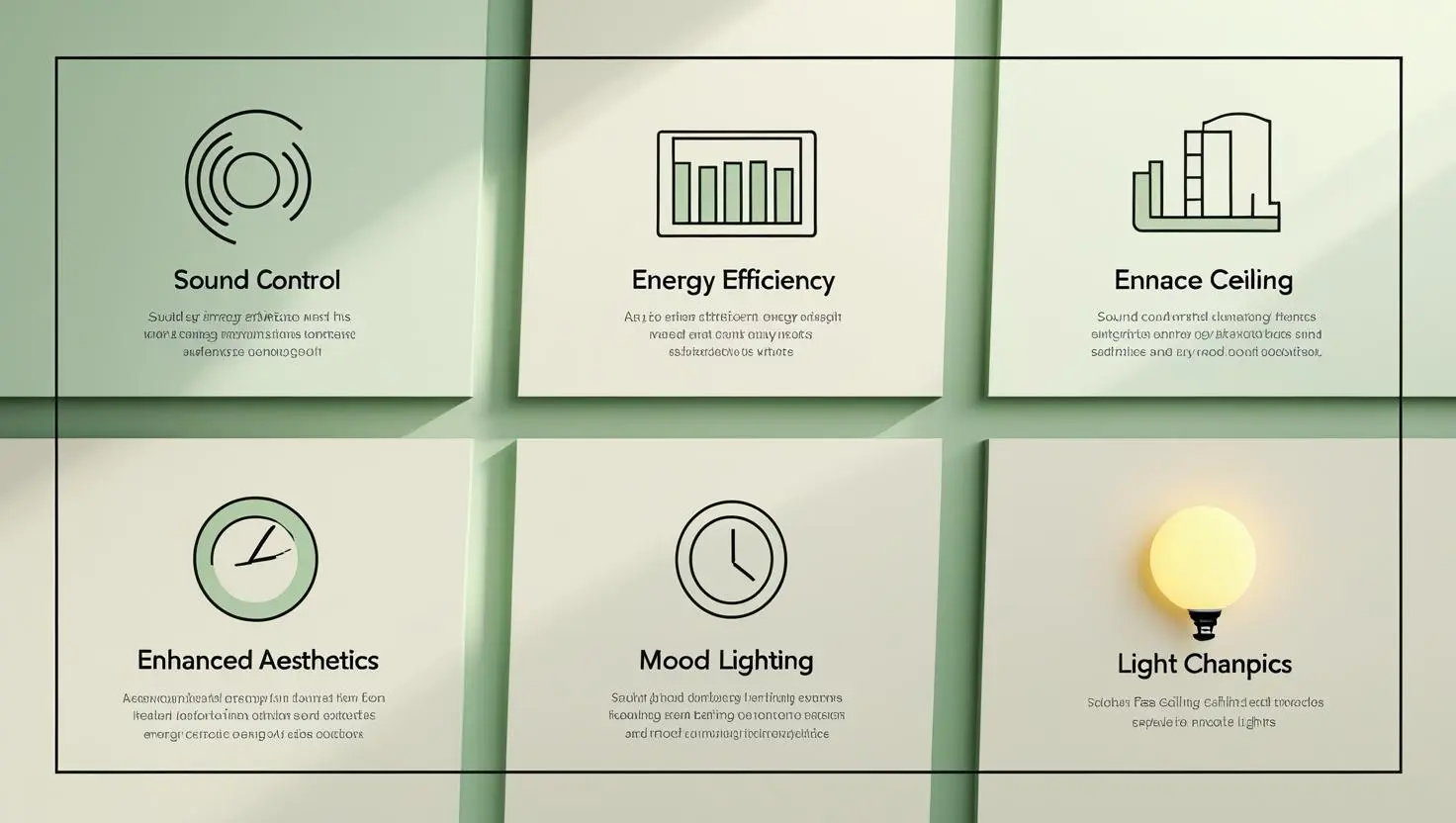 Infographic False ceiling